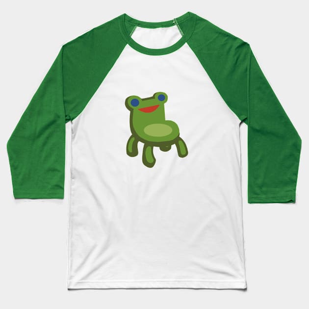 Froggy Chair Baseball T-Shirt by eternalMothman